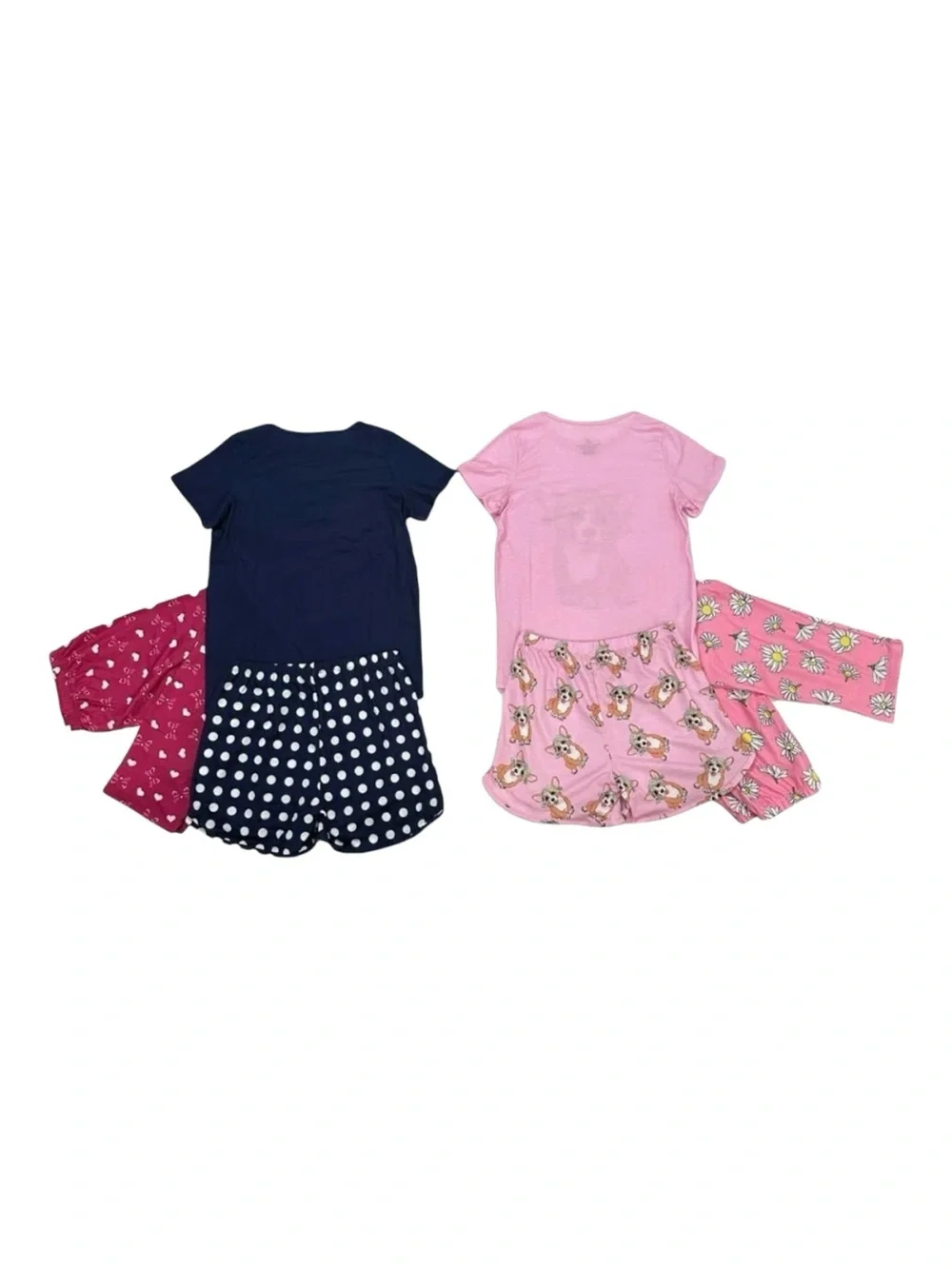 Girls 6Pc Corgi Cat Pajama Set Size 8/9 Sleepwear